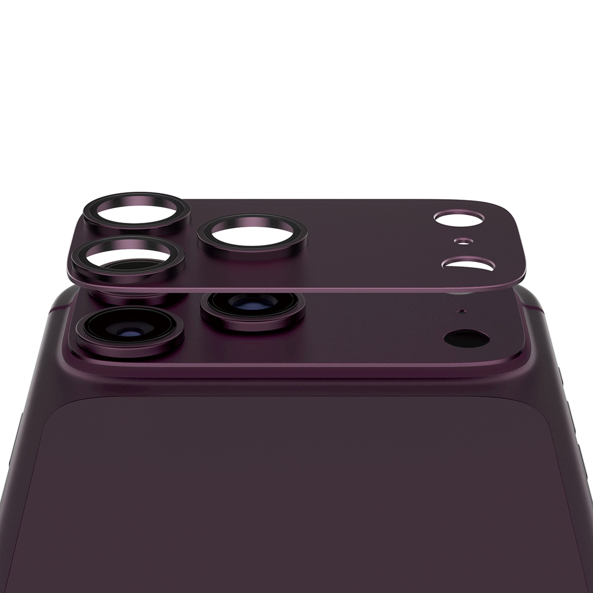 PanzerGlass® Fender Camera Lens Protector Dark Cherry iPhone 18 Pro